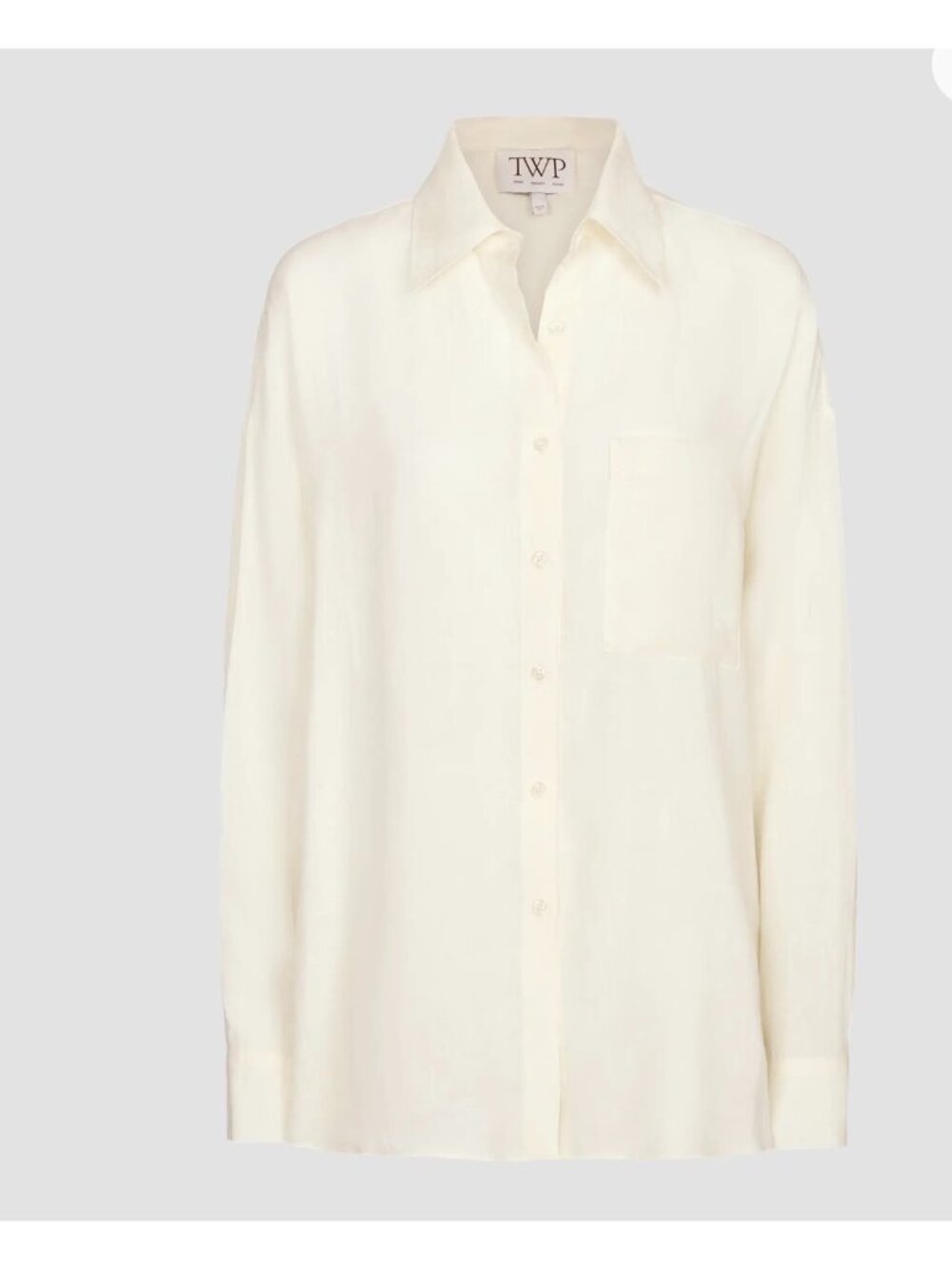 TWP cream silk shirt size XXS - Picture 2 of 7